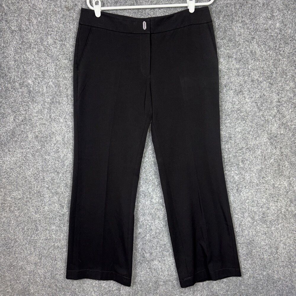White House Black Market Pants Womens Size 10 Black Bootcut Dress Party Business